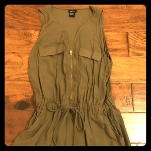 Olive green short romper